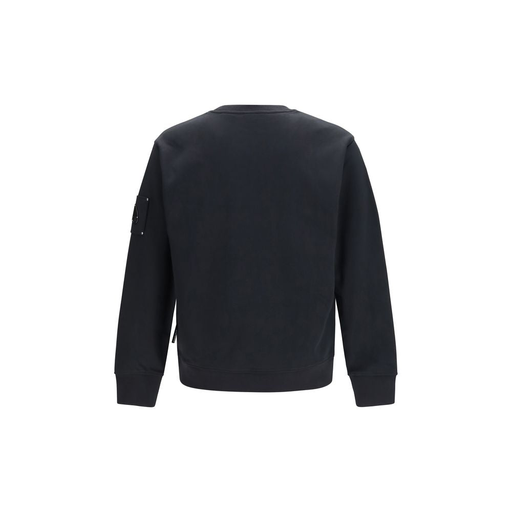 Moose Knuckles Black Cotton Sweatshirt | Regal Royce