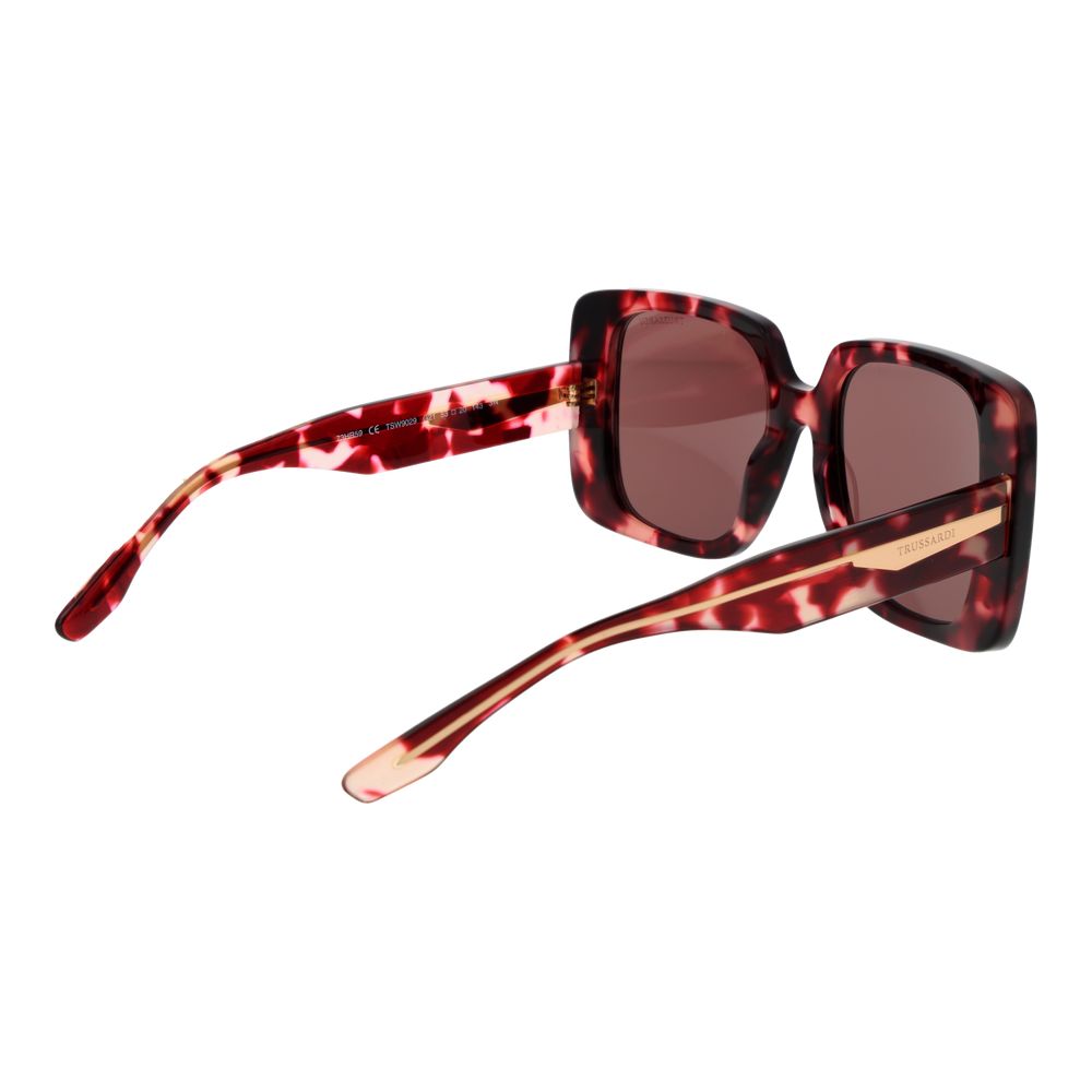 Trussardi Burgundy Acetate Sunglasses | Regal Royce