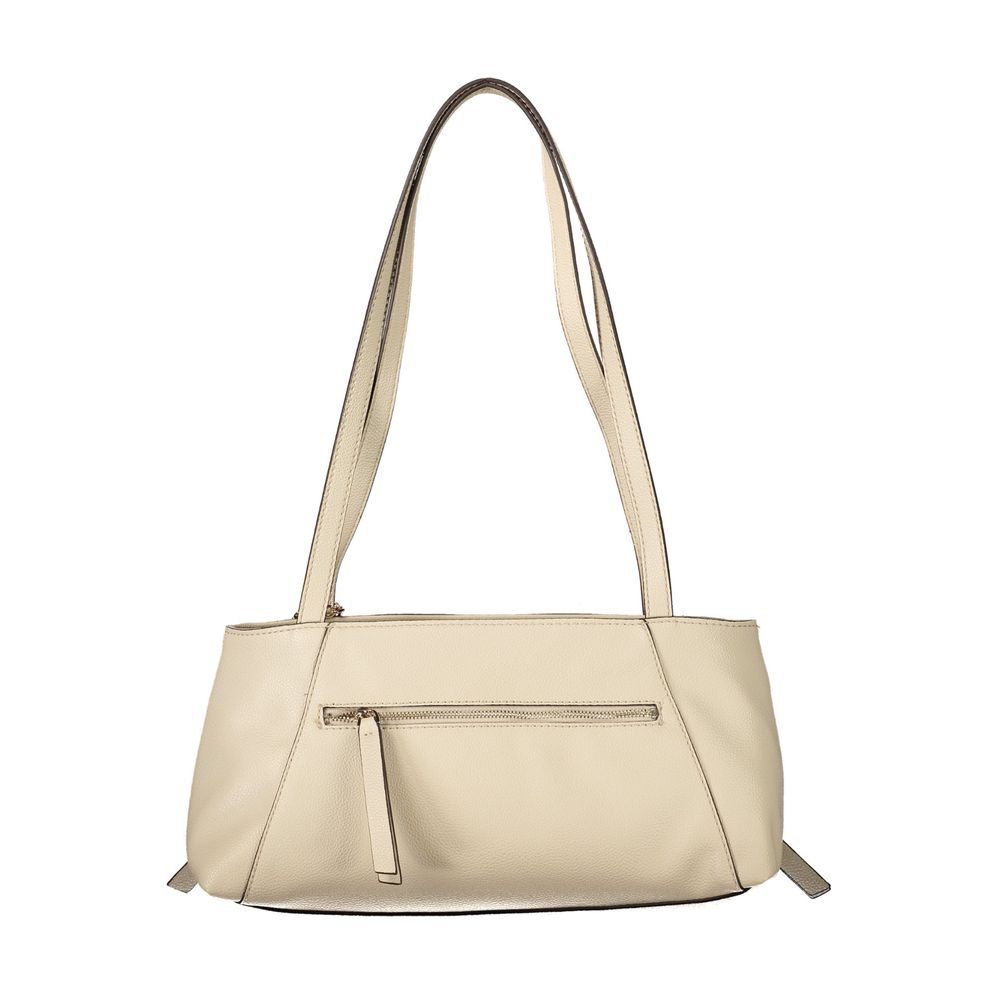 Guess Jeans Beige Polyurethane Women's Bag | Regal Royce