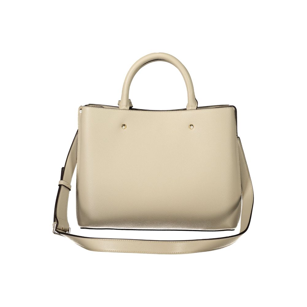 Guess Jeans Beige Polyurethane Women Bag | Regal Royce