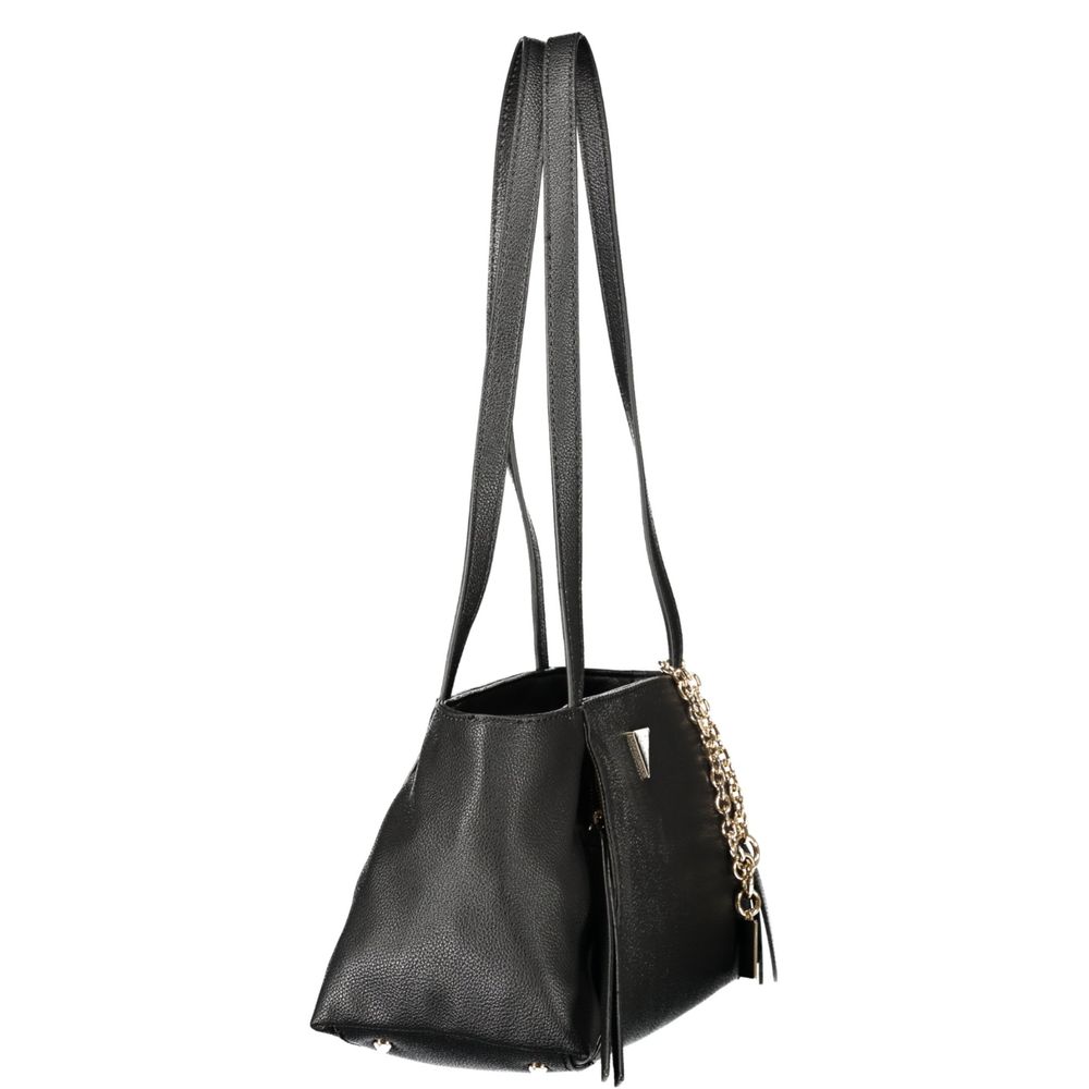 Guess Jeans Black Polyurethane Women's Bag | Regal Royce