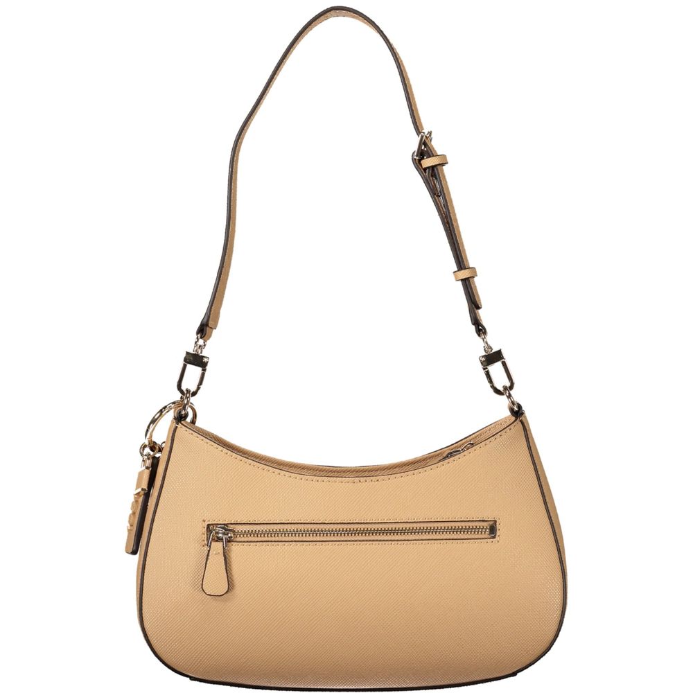 Guess Jeans Beige Polyurethane Women's Bag | Regal Royce