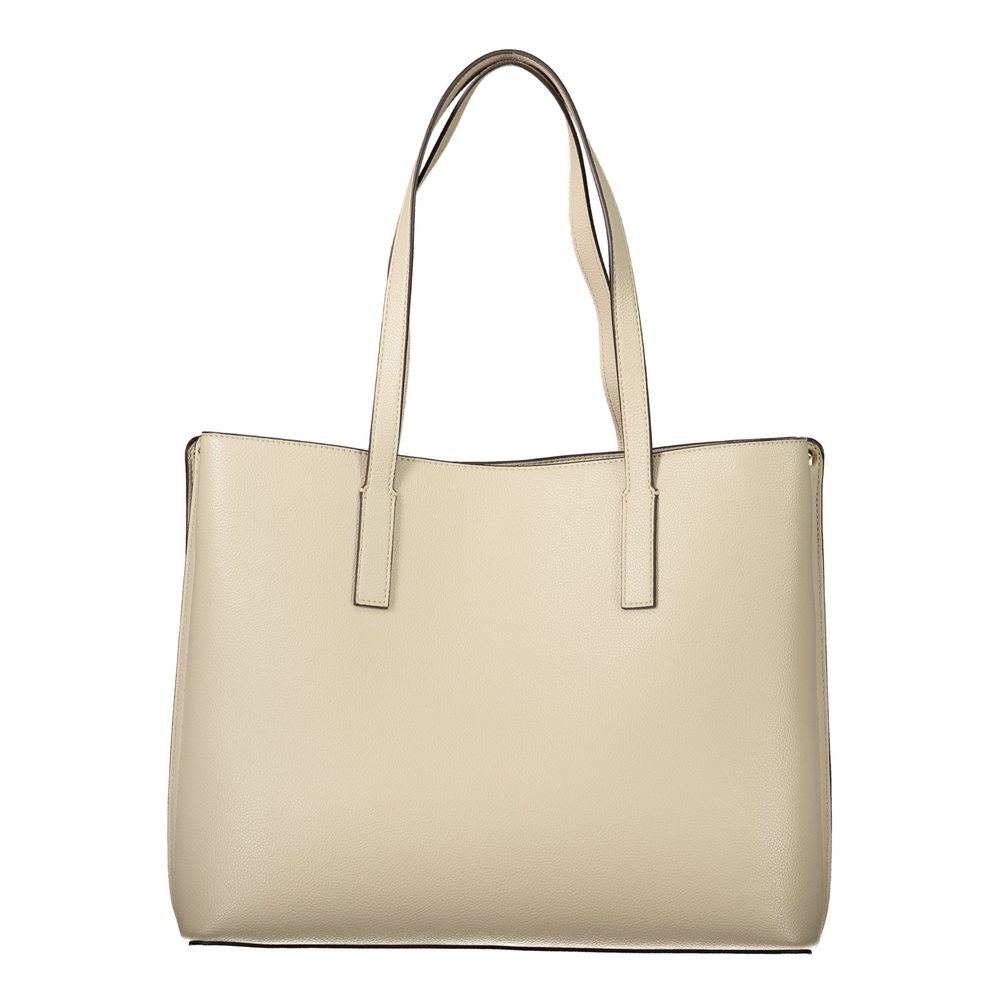 Guess Jeans Beige Polyurethane Women's Bag | Regal Royce