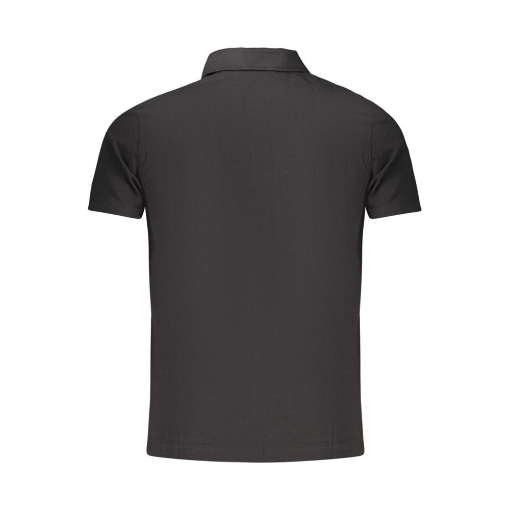 Guess Jeans Black Cotton Men's Polo | Regal Royce