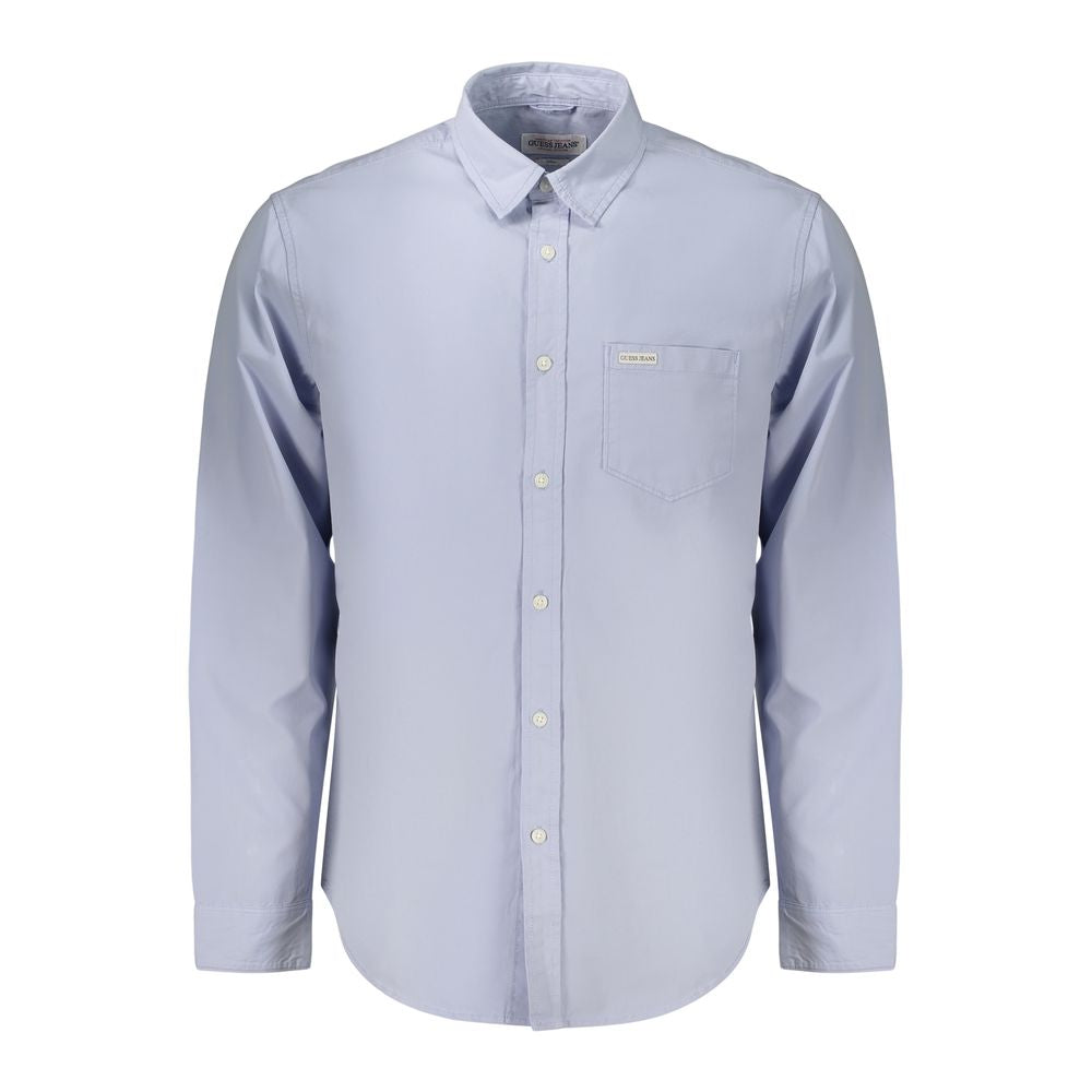 Guess Jeans Azzurro Cotton Men Shirt | Regal Royce