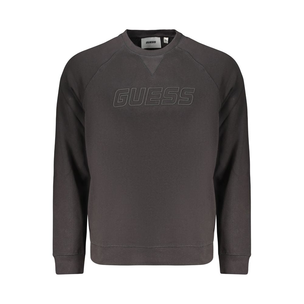 Guess Jeans Black Cotton Men's Sweatshirt | Regal Royce
