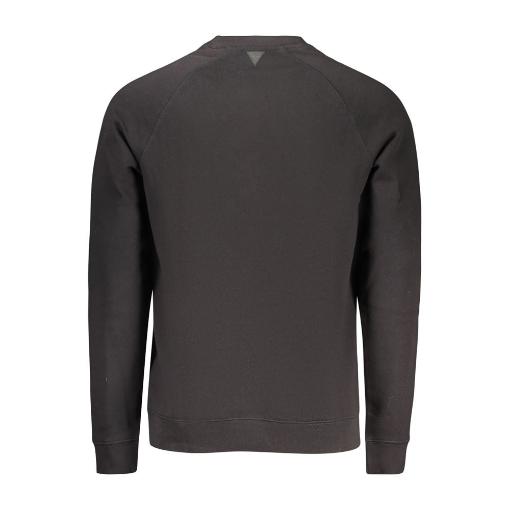Guess Jeans Black Cotton Men's Sweatshirt | Regal Royce