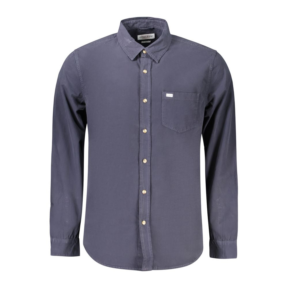 Guess Jeans Blue Cotton Men's Shirt | Regal Royce