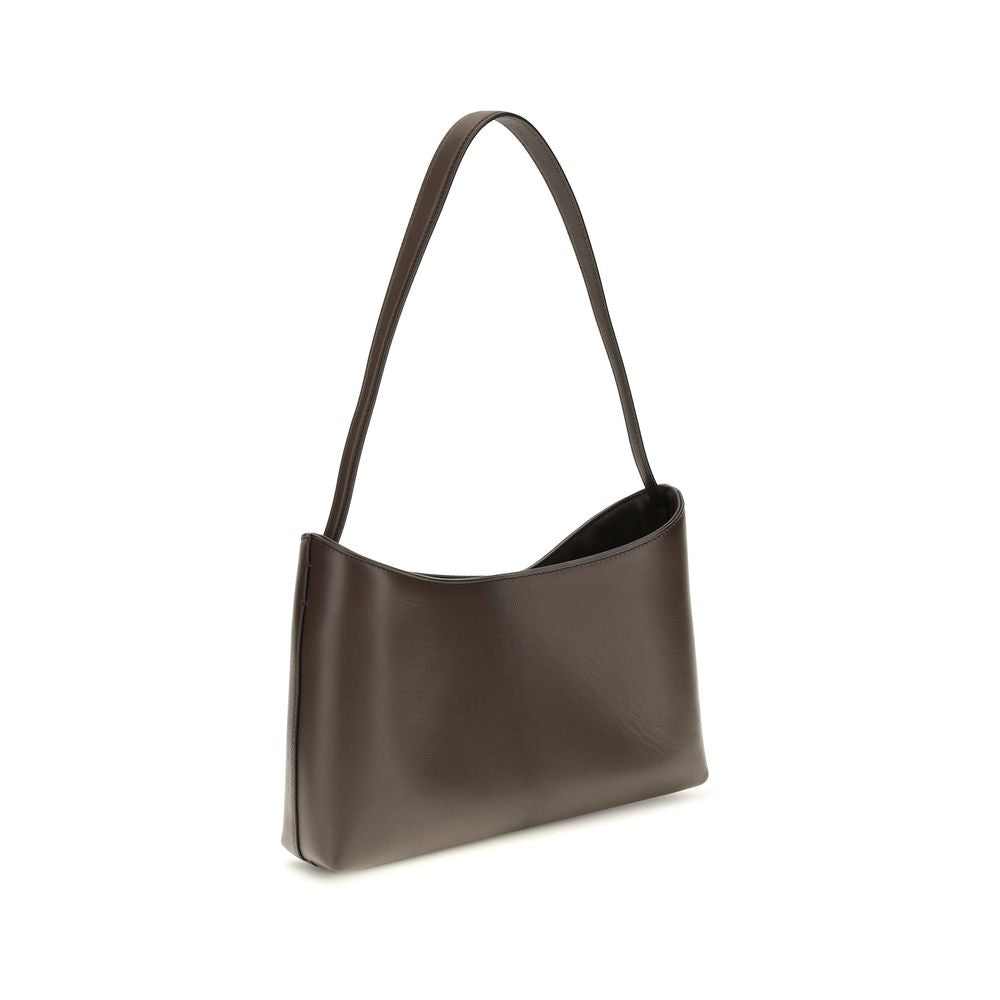 The Row Brown Calf Leather Bos Taurus Shoulder Bag | Regal Royce