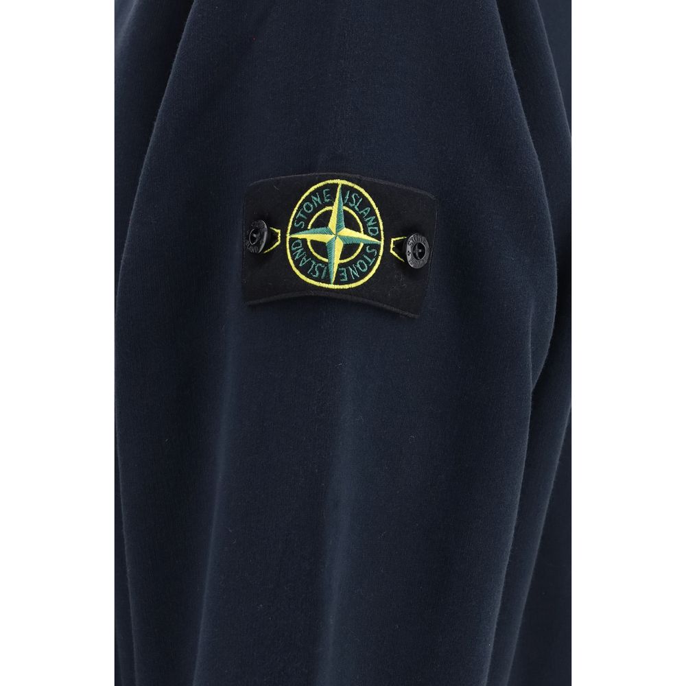 Stone Island Blue Cotton Sweatshirt | Regal Royce