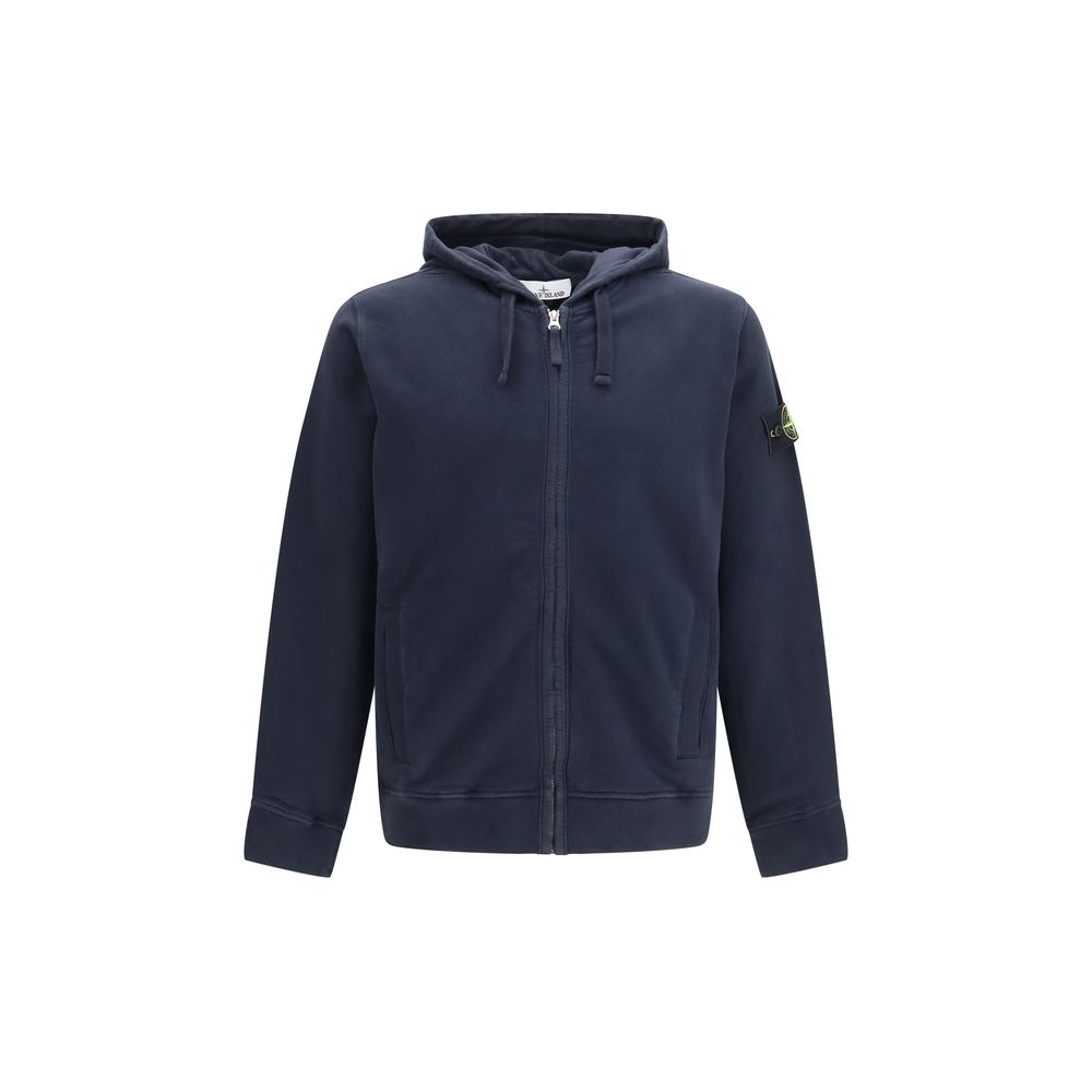 Stone Island Blue Cotton Sweatshirt | Regal Royce