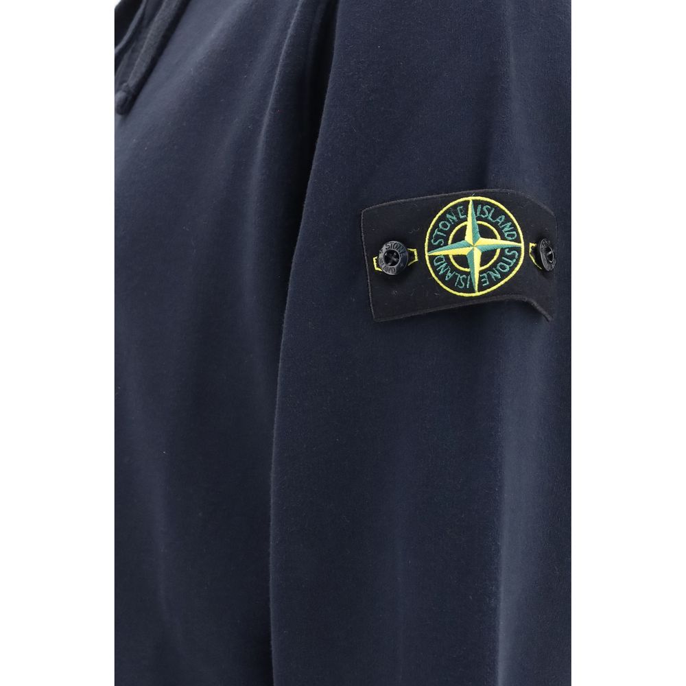 Stone Island Blue Cotton Sweatshirt | Regal Royce