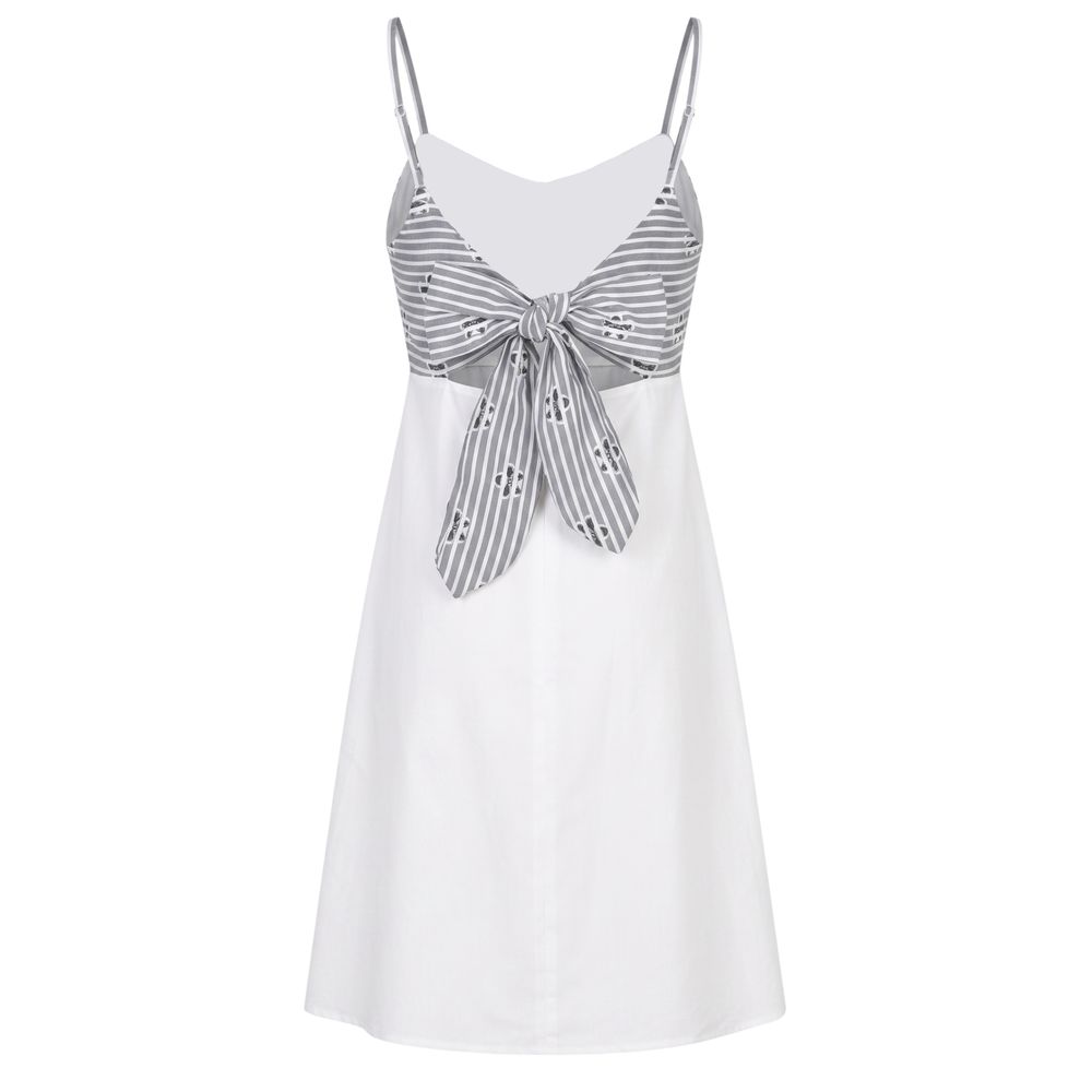 Trussardi Jeans White Cotton Women Dress | Regal Royce