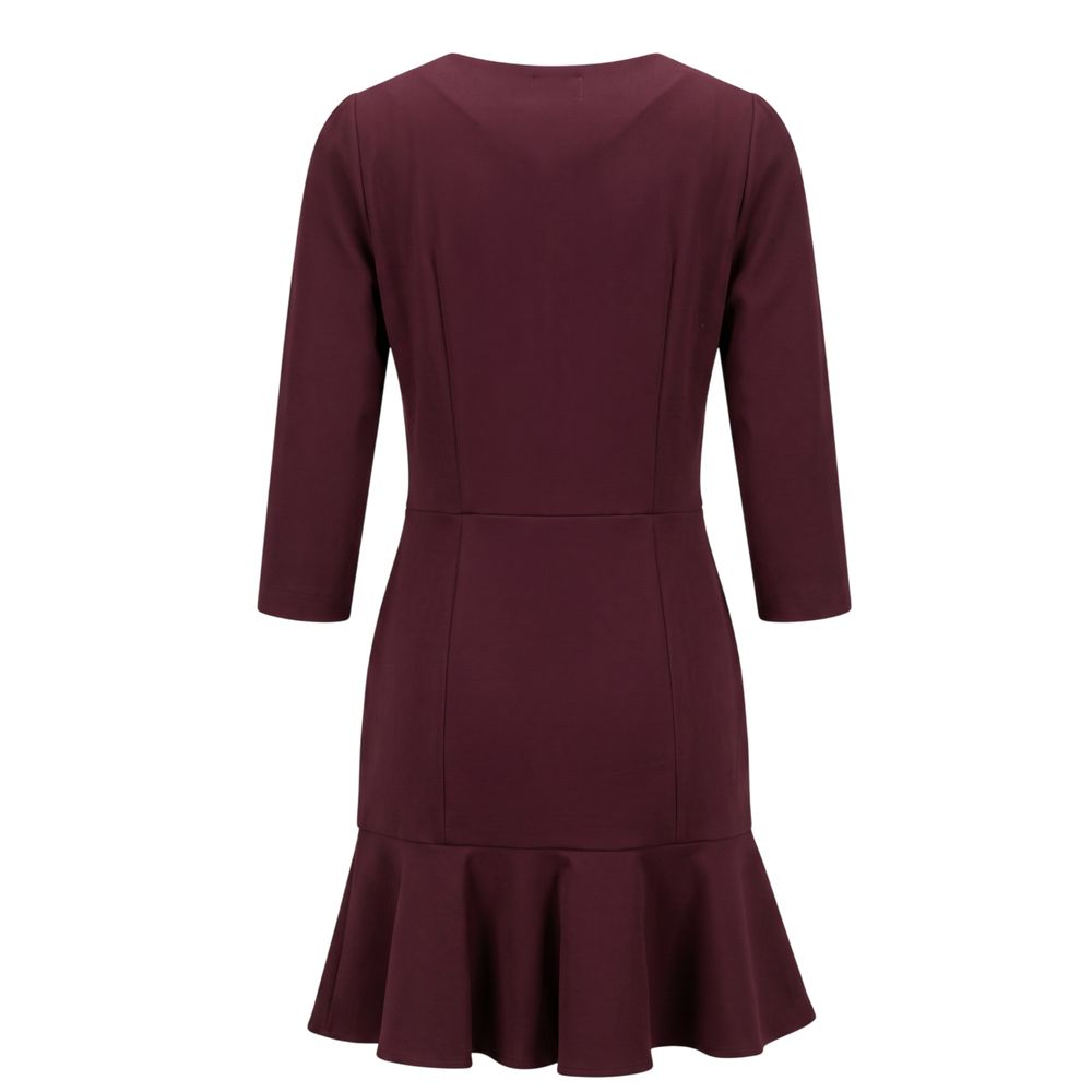 Trussardi Jeans Red Viscose Women Dress | Regal Royce