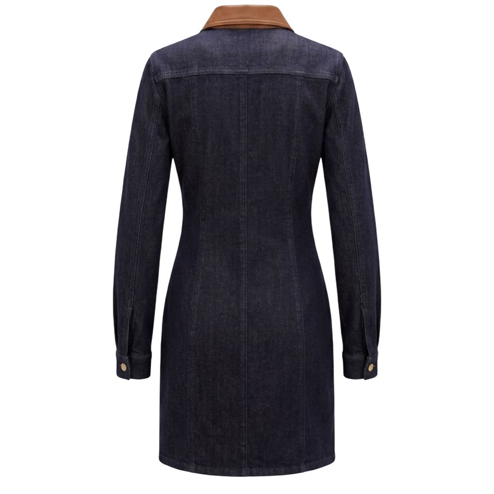 Trussardi Jeans Blue Cotton Women Dress | Regal Royce