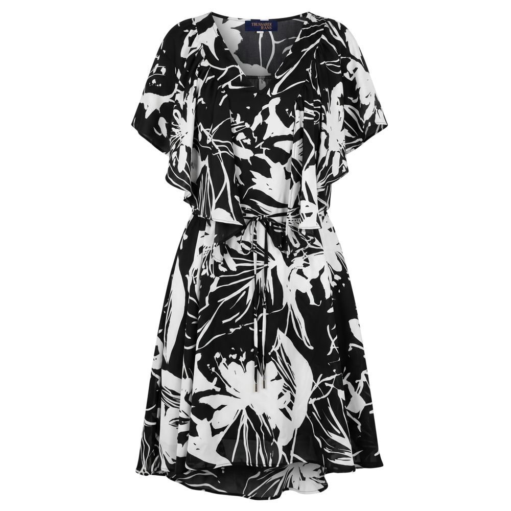 Trussardi Jeans Black Polyester Women Dress | Regal Royce
