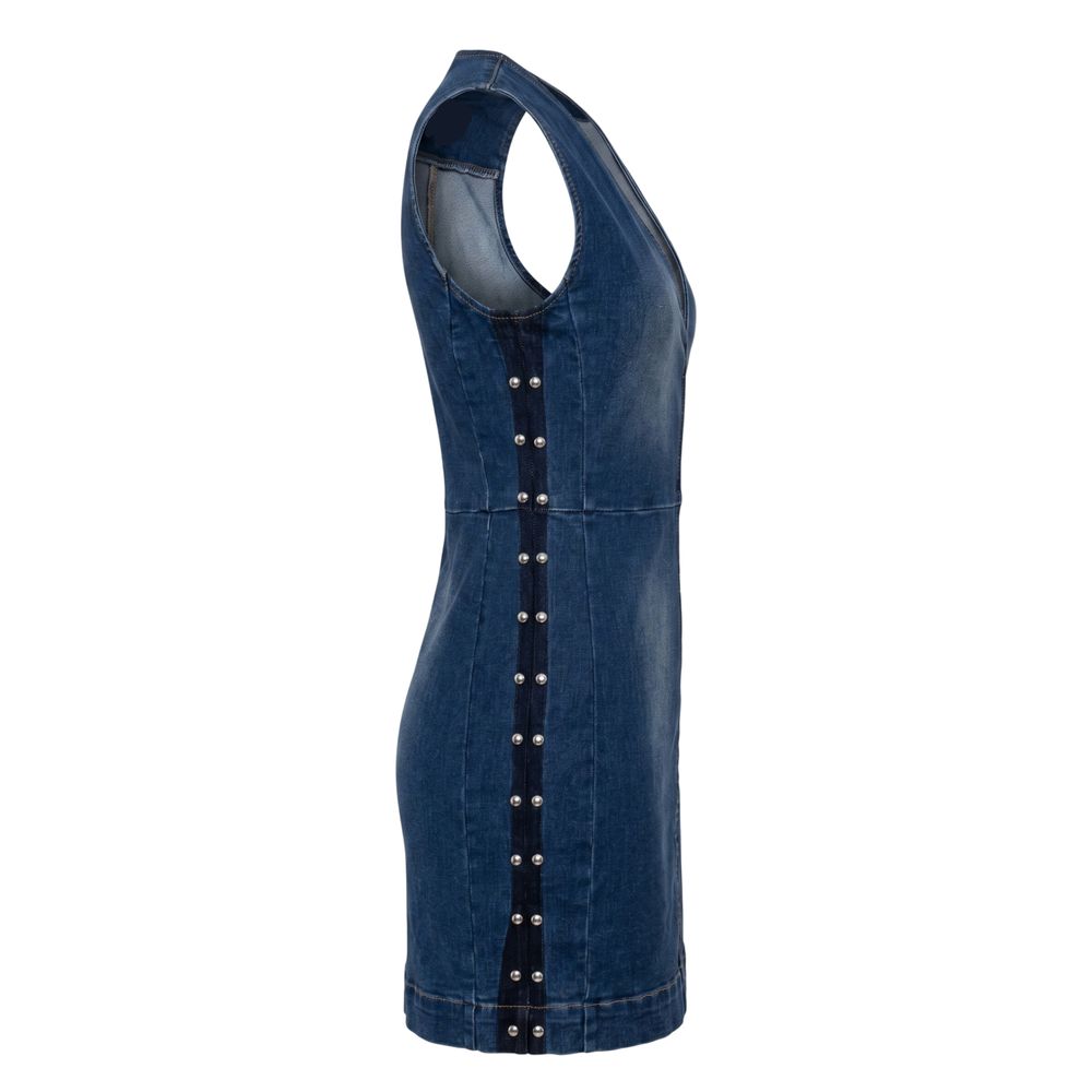 Trussardi Jeans Blue Cotton Women Dress | Regal Royce