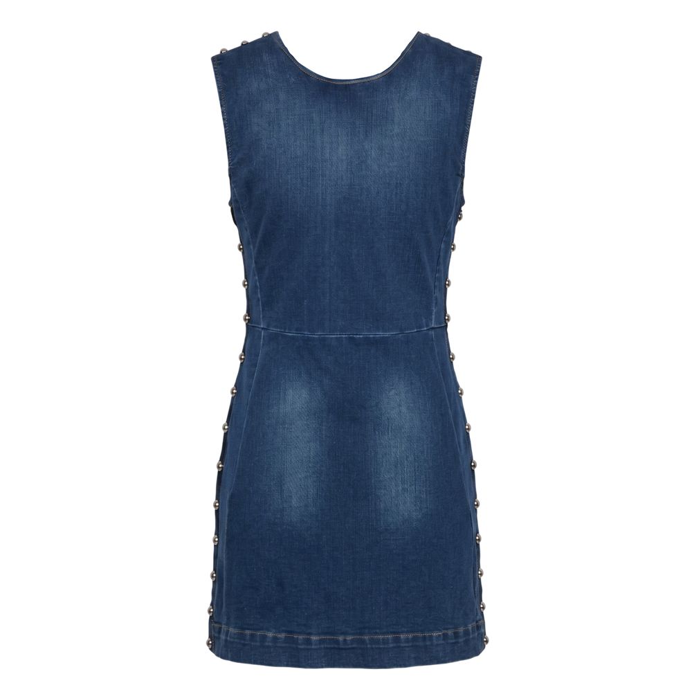 Trussardi Jeans Blue Cotton Women Dress | Regal Royce