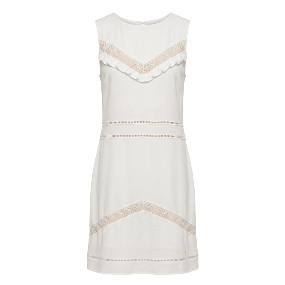 Trussardi Jeans White Polyester Women Dress | Regal Royce