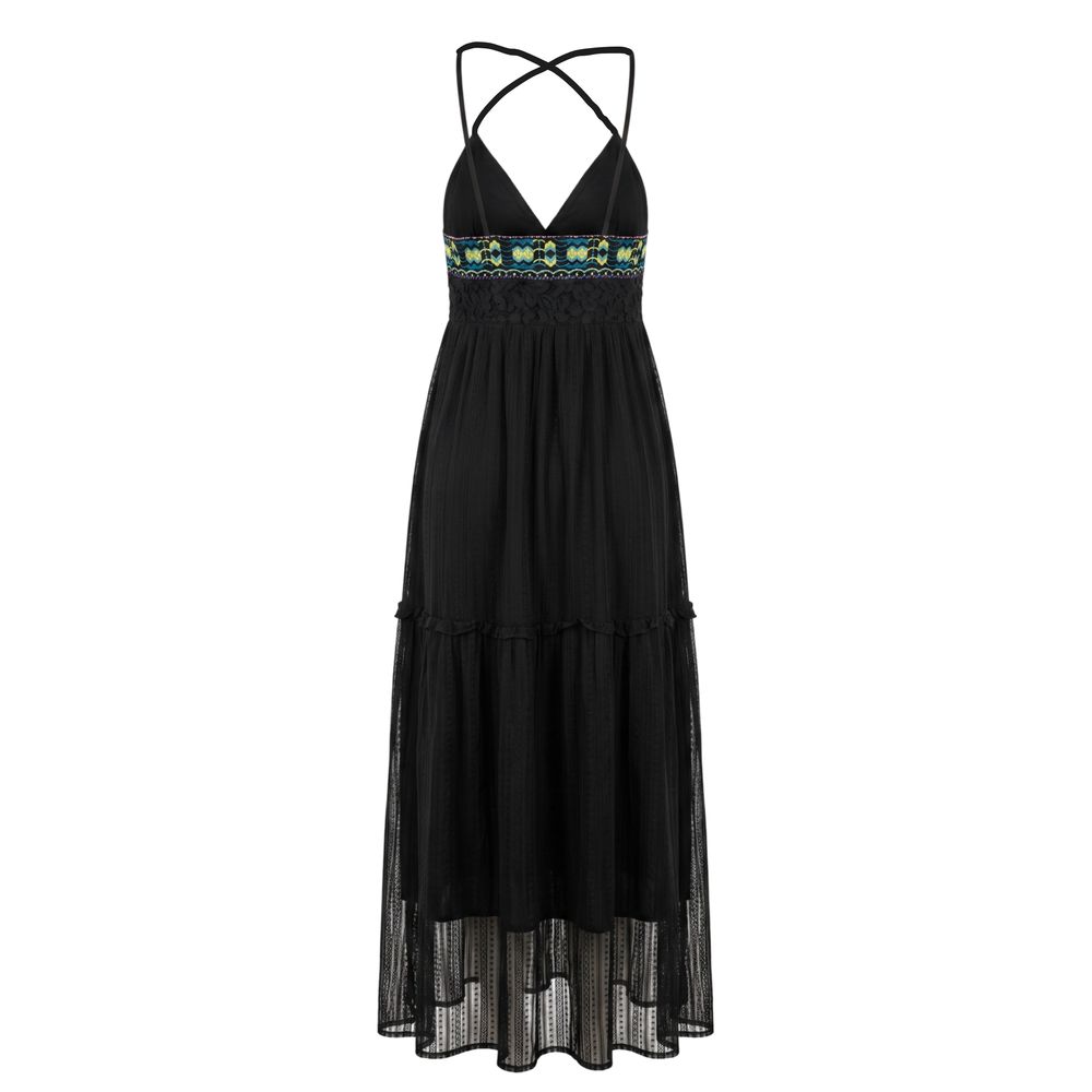 Trussardi Jeans Black Cotton Women Dress | Regal Royce