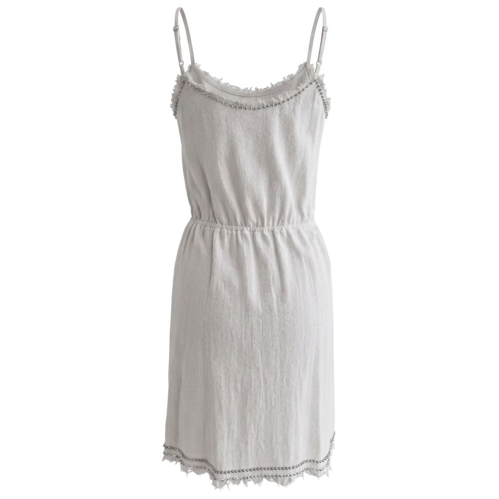 Trussardi Jeans White Cotton Women Dress | Regal Royce