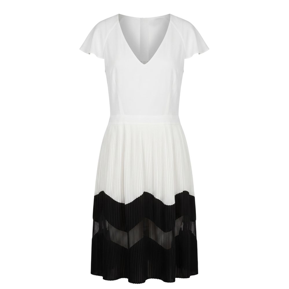 Trussardi Jeans White Polyester Women Dress | Regal Royce