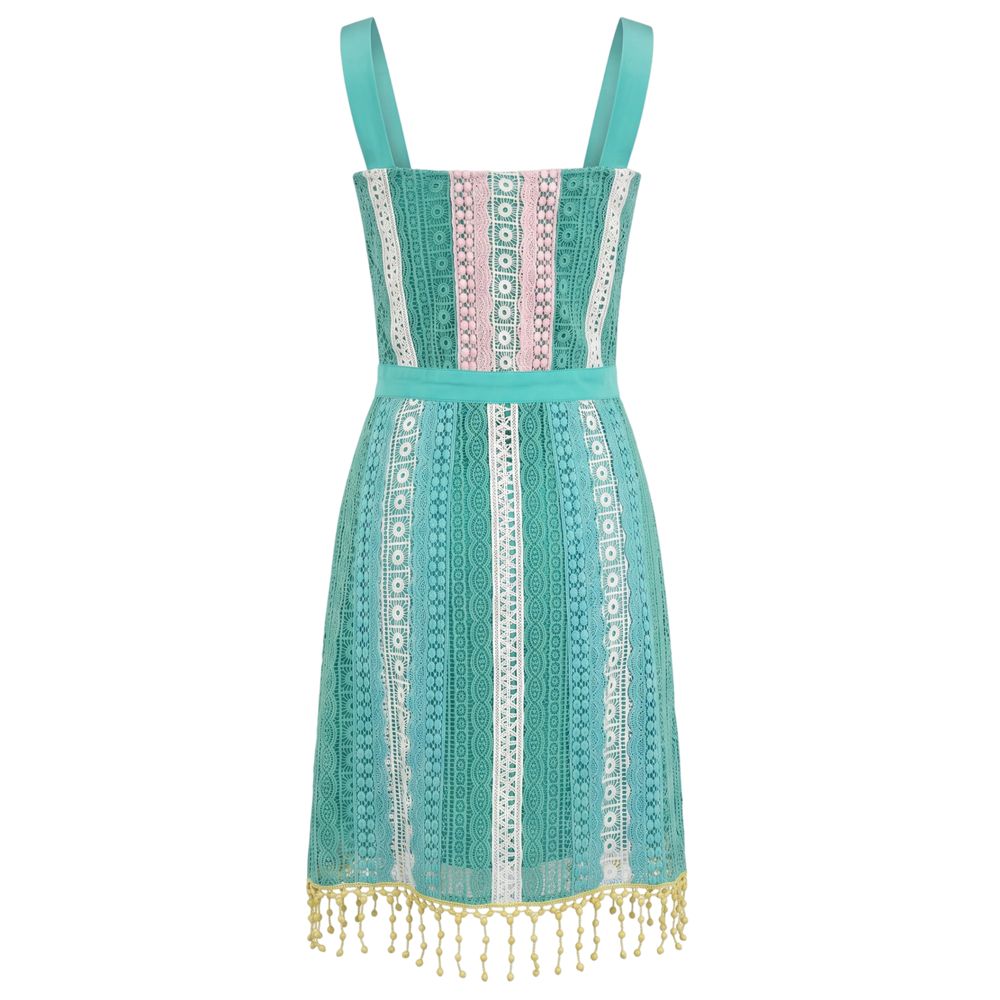Trussardi Jeans Green Cotton Women Dress | Regal Royce