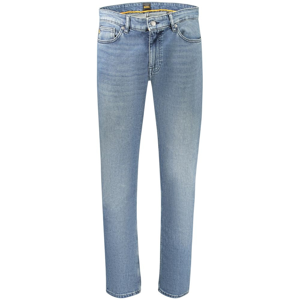 Hugo Boss Blu Cotton Men's Slim Jeans | Regal Royce