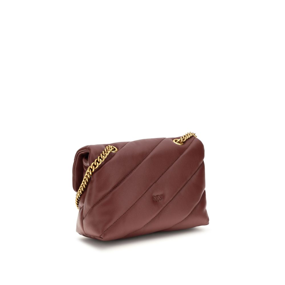 PINKO Bordeaux Calf Leather Bos Taurus Shoulder Bag | Regal Royce