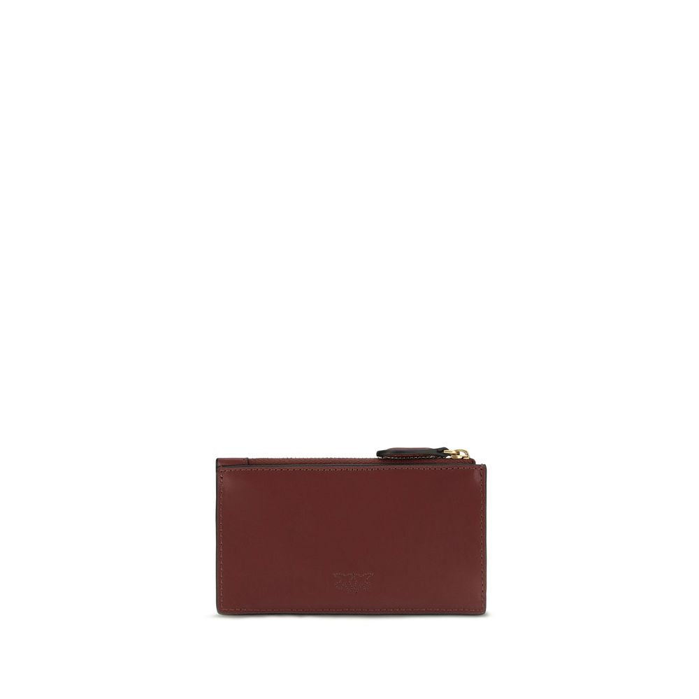 PINKO Bordeaux Calf Leather Bos Taurus Wallet | Regal Royce