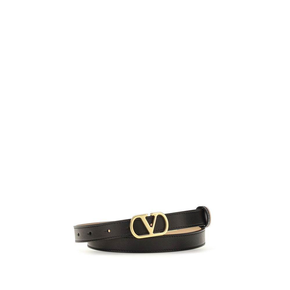 Valentino Garavani Black Lamb Ovis Aries Aries Regular Belt | Regal Royce