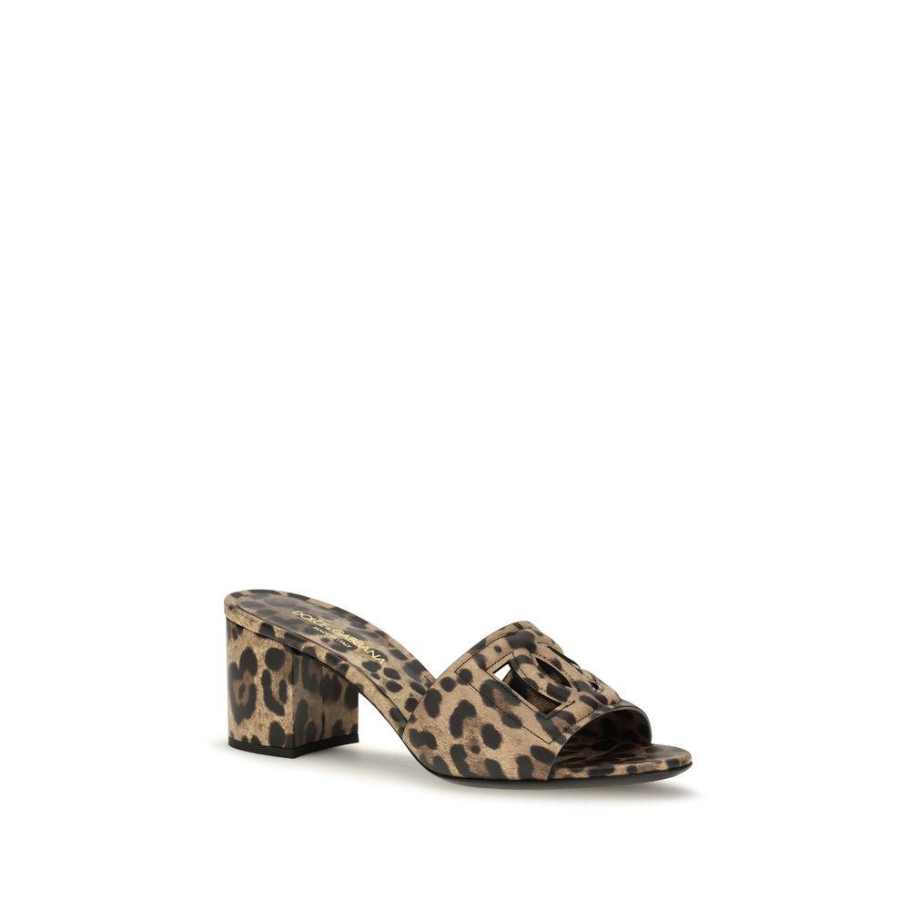 Dolce & Gabbana Beige Calf Leather Bos Taurus Mules | Regal Royce