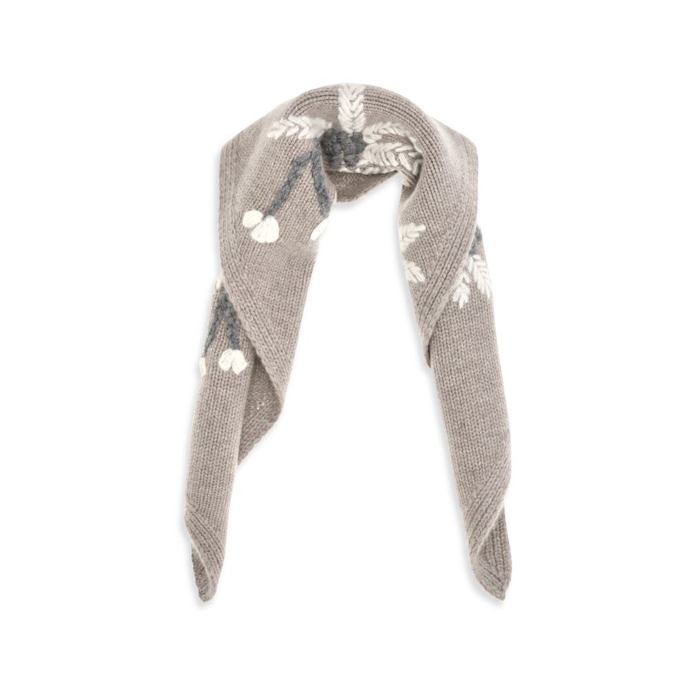 P.A.R.O.S.H. Beige Wool Oves Aries Scarf | Regal Royce