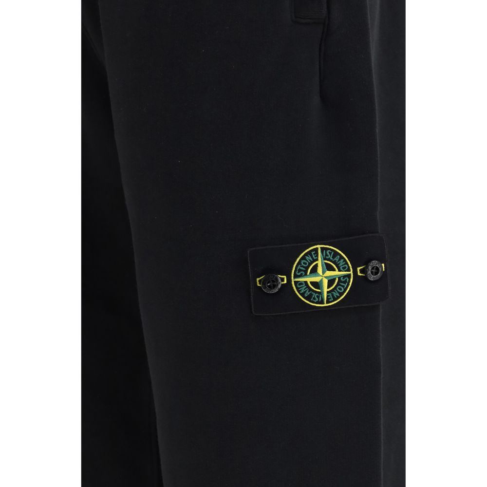 Stone Island Black Cotton Sweatshirt | Regal Royce
