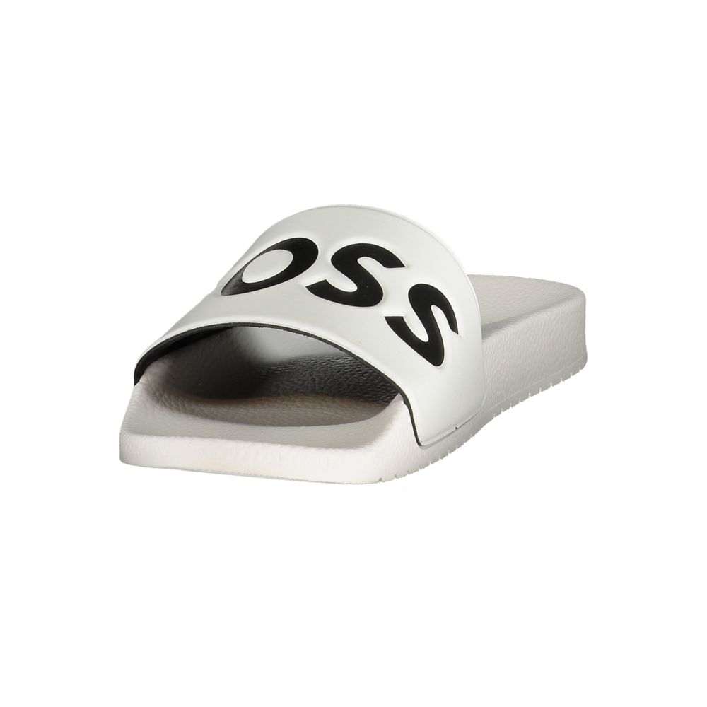 Hugo Boss White Polyurethane Men's Slipper | Regal Royce