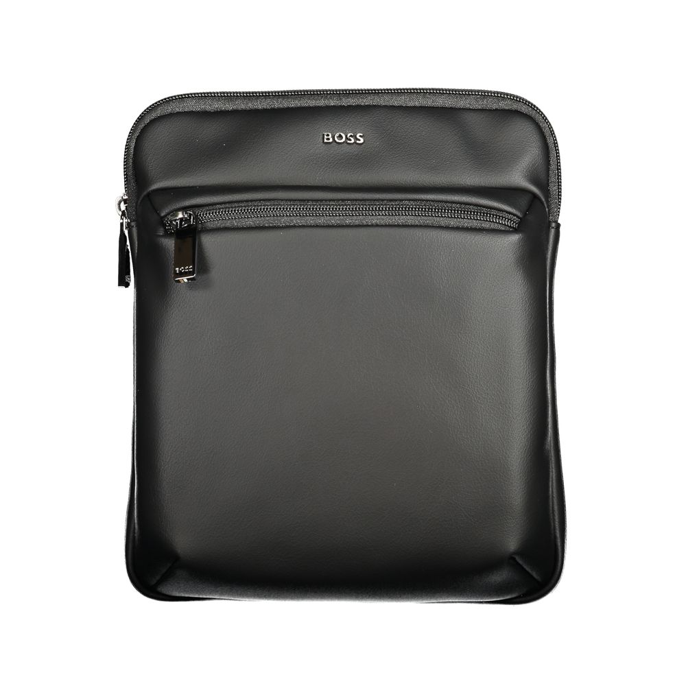 Hugo Boss Black Polyurethane Men's Shoulder Bag | Regal Royce