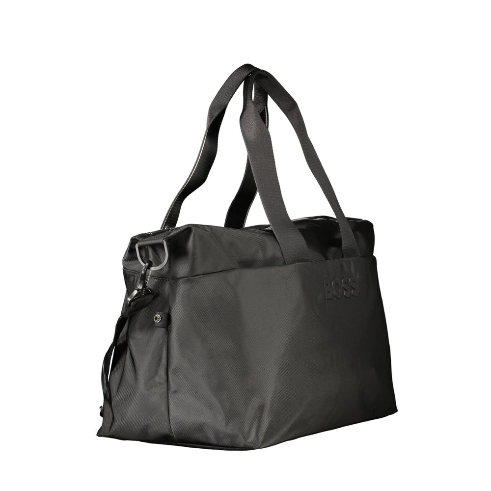 Hugo Boss Black Polyurethane Men's Bag | Regal Royce