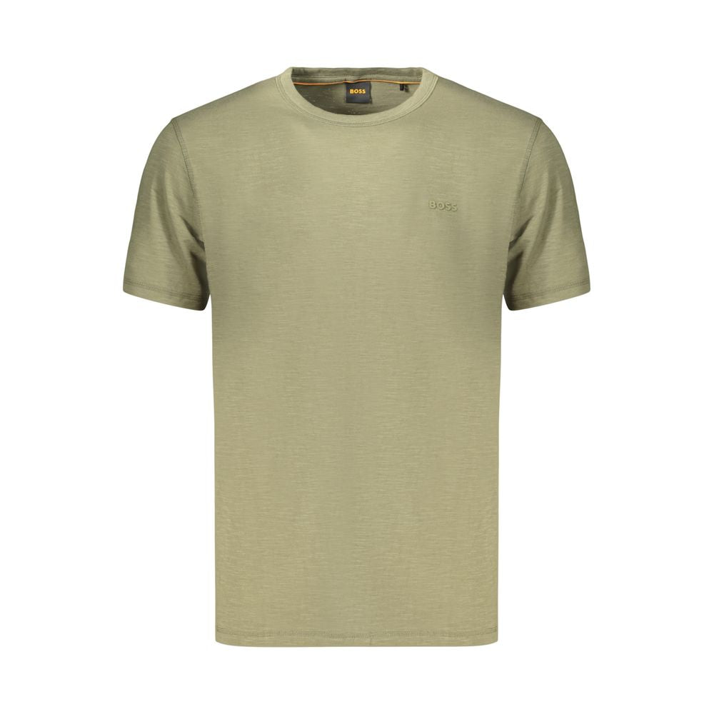 Hugo Boss Green Cotton Men's T-Shirt | Regal Royce