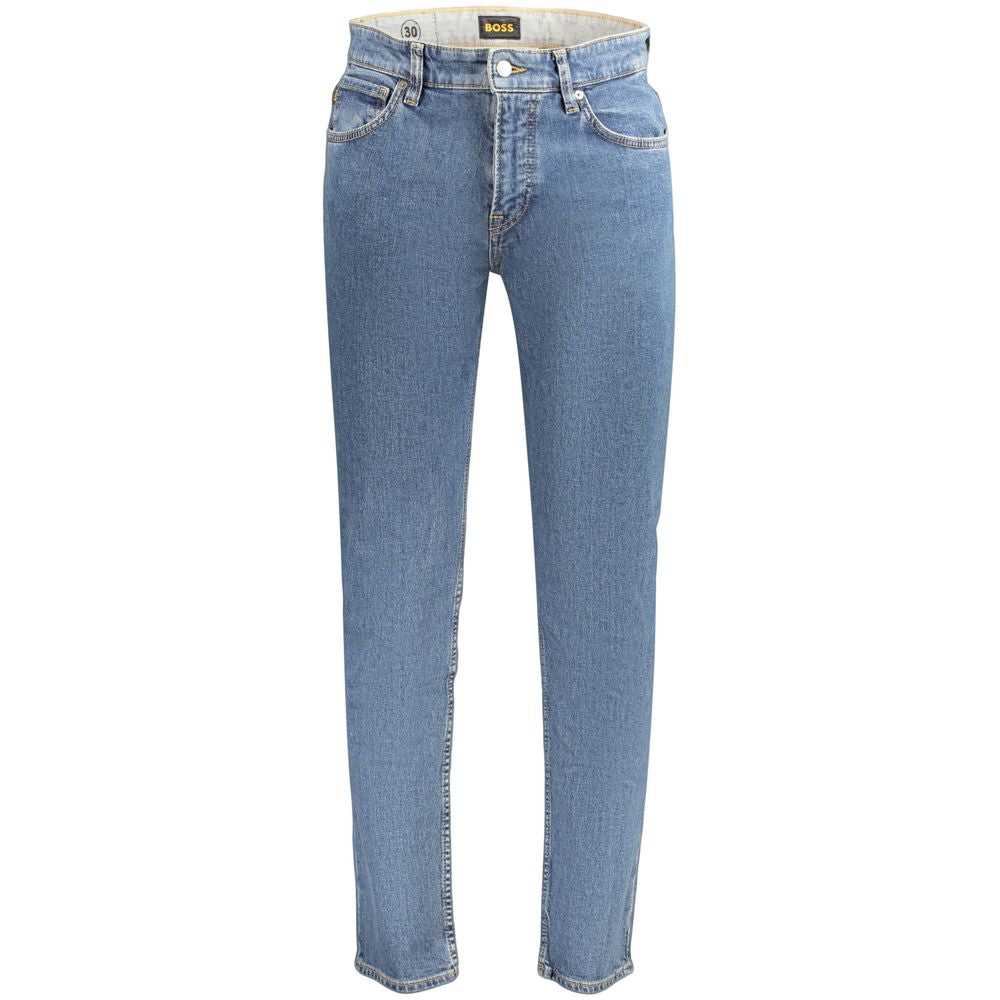 Hugo Boss Blue Cotton Men's Jeans | Regal Royce