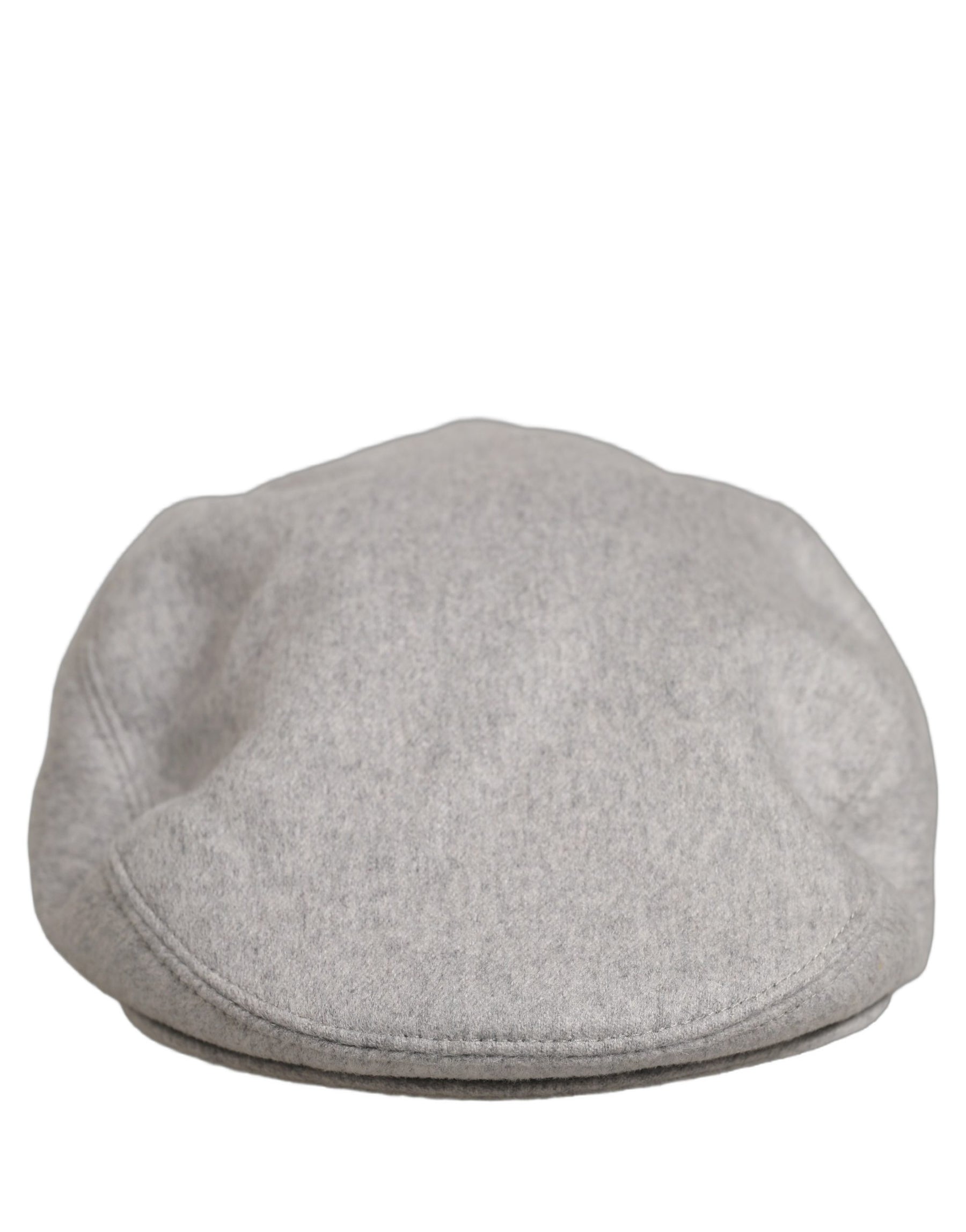 Dolce & Gabbana Men Light Grey Cashmere Newsboy Cabbie Cap Hat | Regal Royce