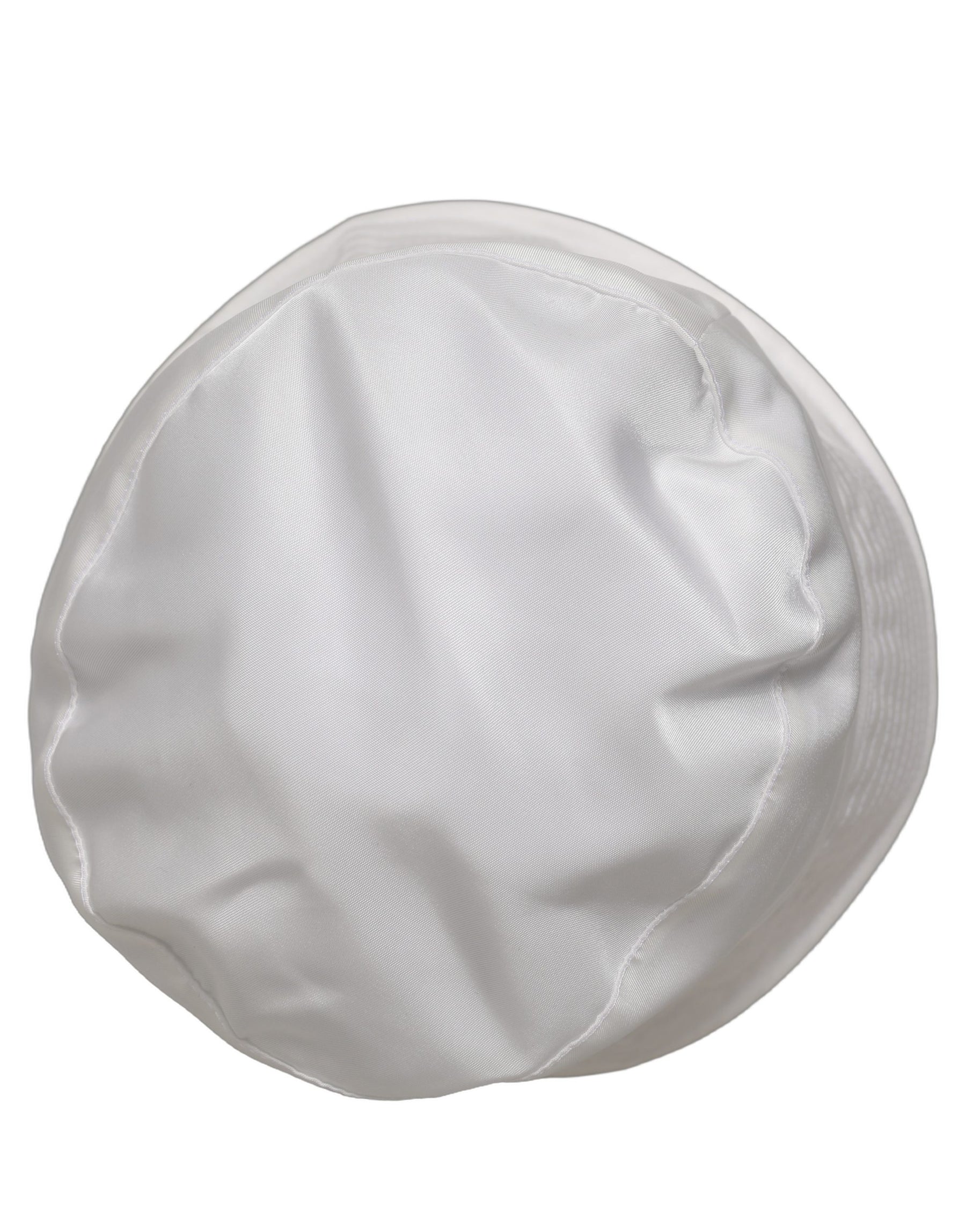 Dolce & Gabbana Men White Nylon Wide Brim Bucket Capello Hat | Regal Royce