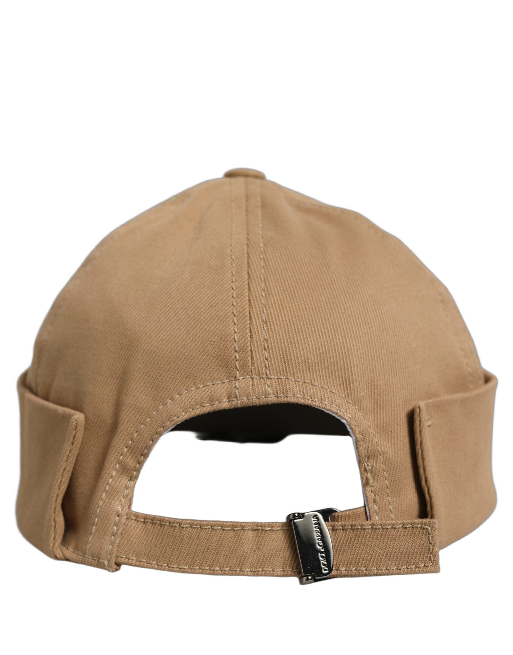 Dolce & Gabbana Men Khaki Cotton Docker Capello Brimless Hat | Regal Royce