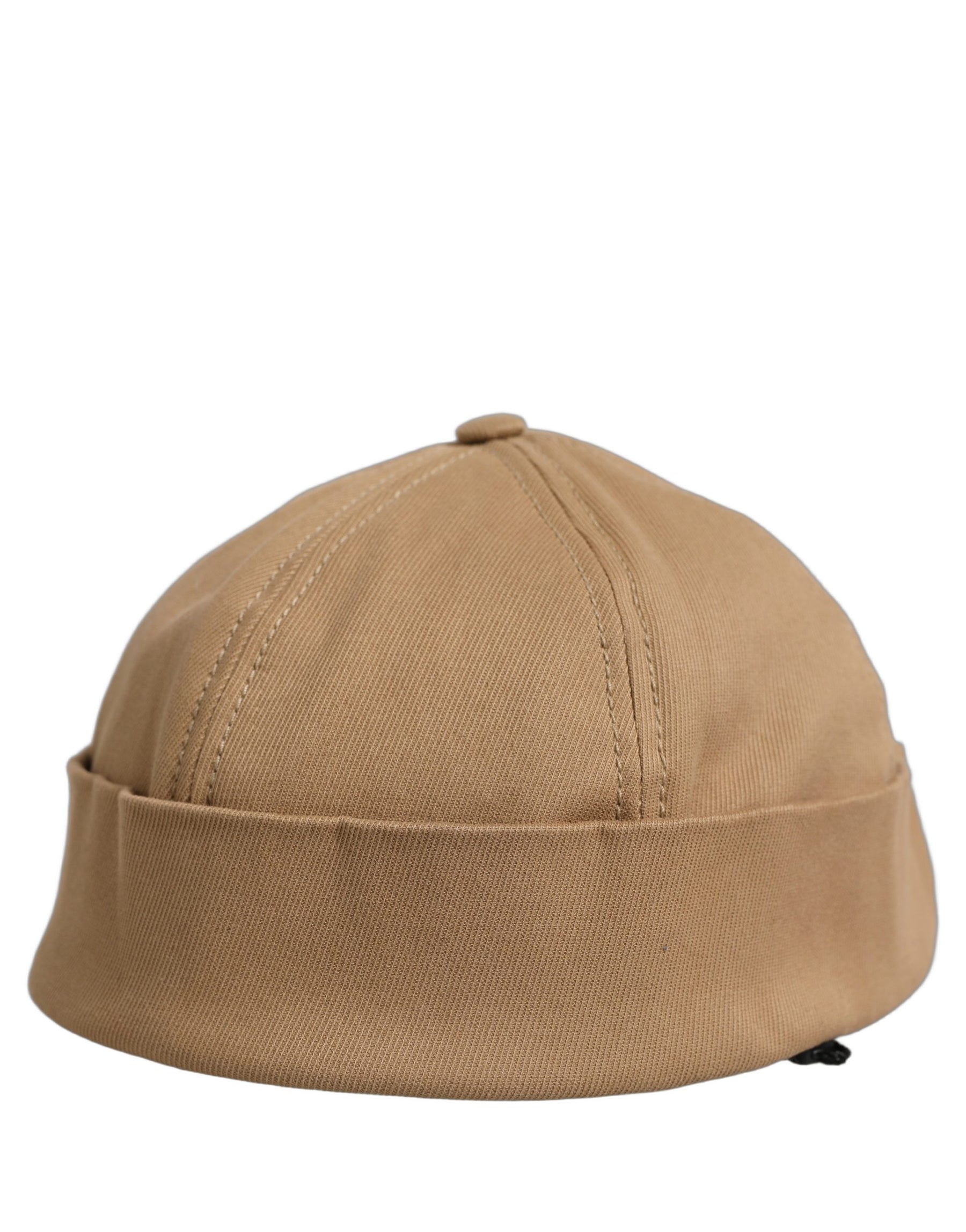 Dolce & Gabbana Men Khaki Cotton Docker Capello Brimless Hat | Regal Royce