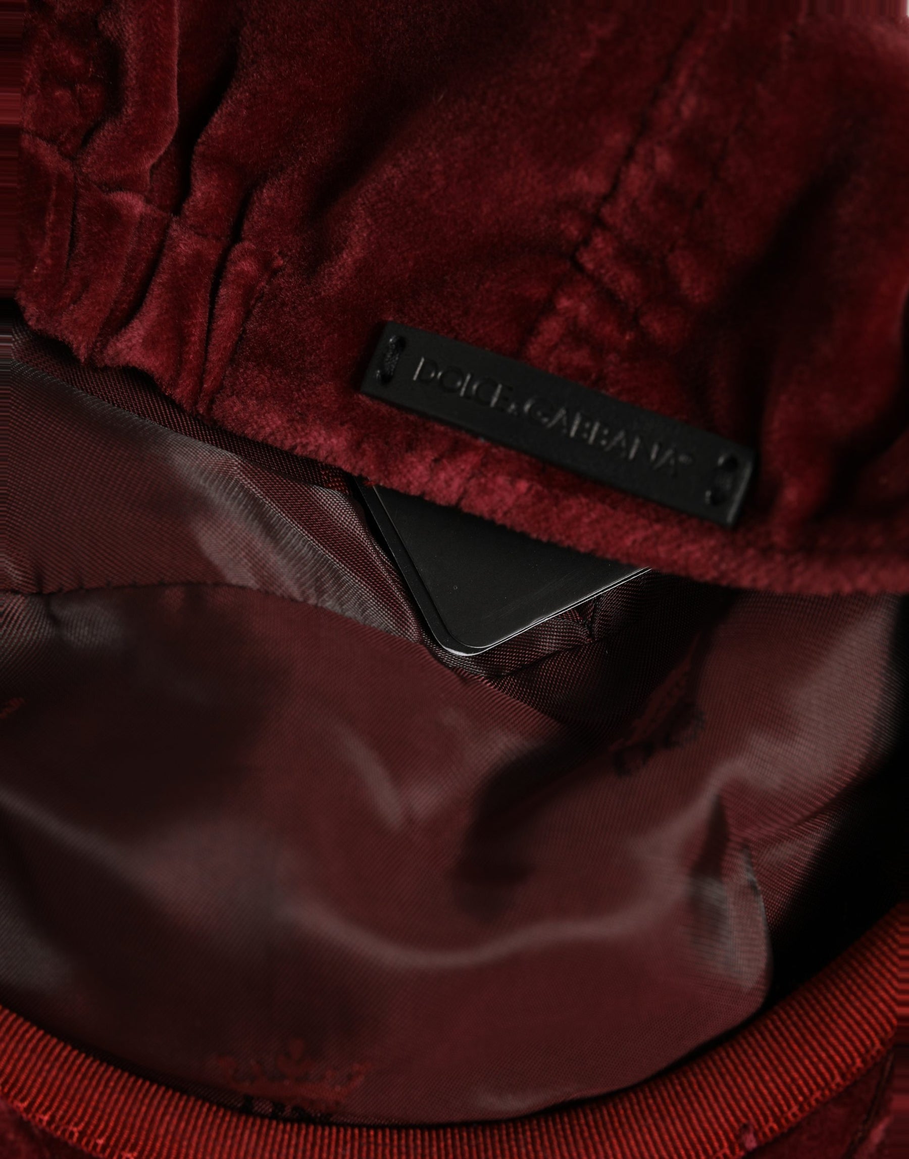 Dolce & Gabbana Men Dark Red Cotton Newsboy Capello Cabbie Hat | Regal Royce