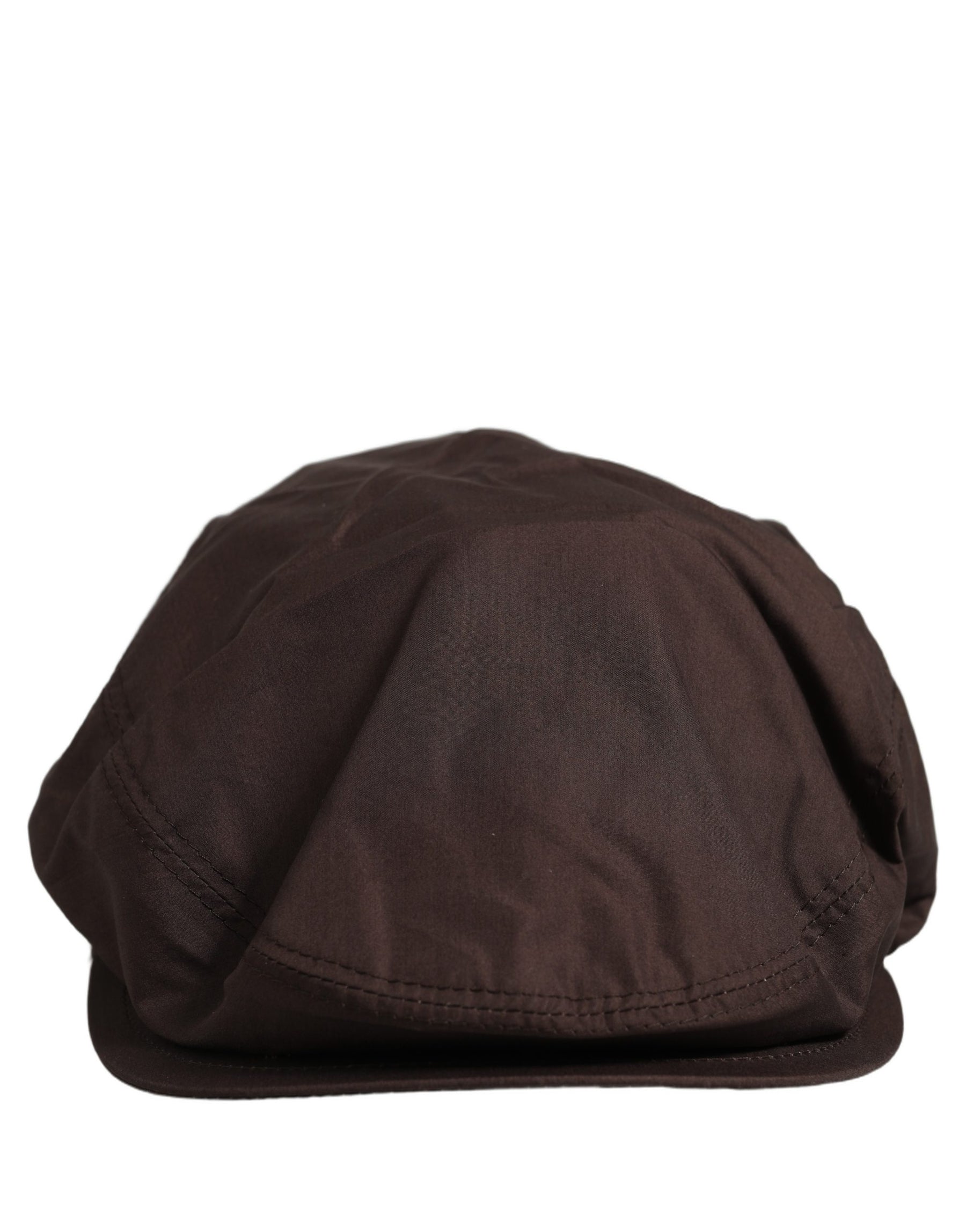 Dolce & Gabbana Men Brown Cotton Newsboy Capello Cabbie Hat | Regal Royce