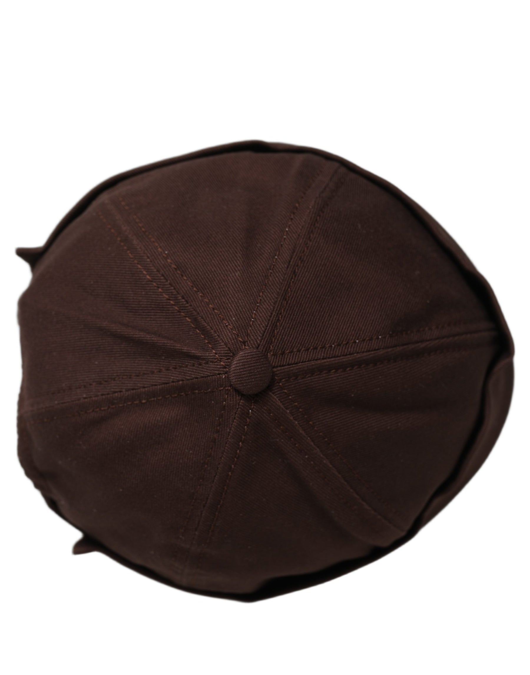 Dolce & Gabbana Men Brown Cotton Docker Capello Brimless Hat | Regal Royce