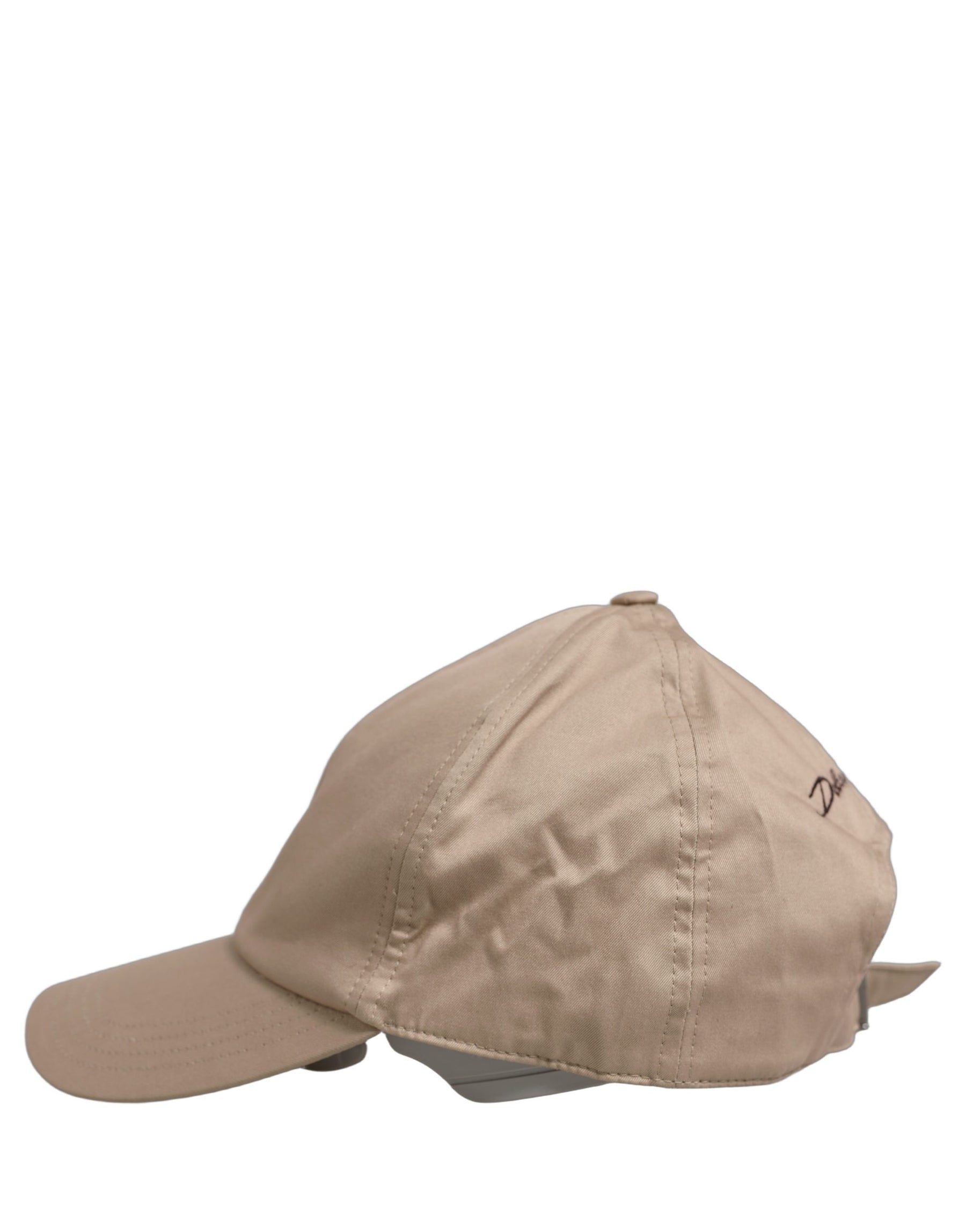 Dolce & Gabbana Men Beige Cotton Stretch Baseball Capello Hat | Regal Royce