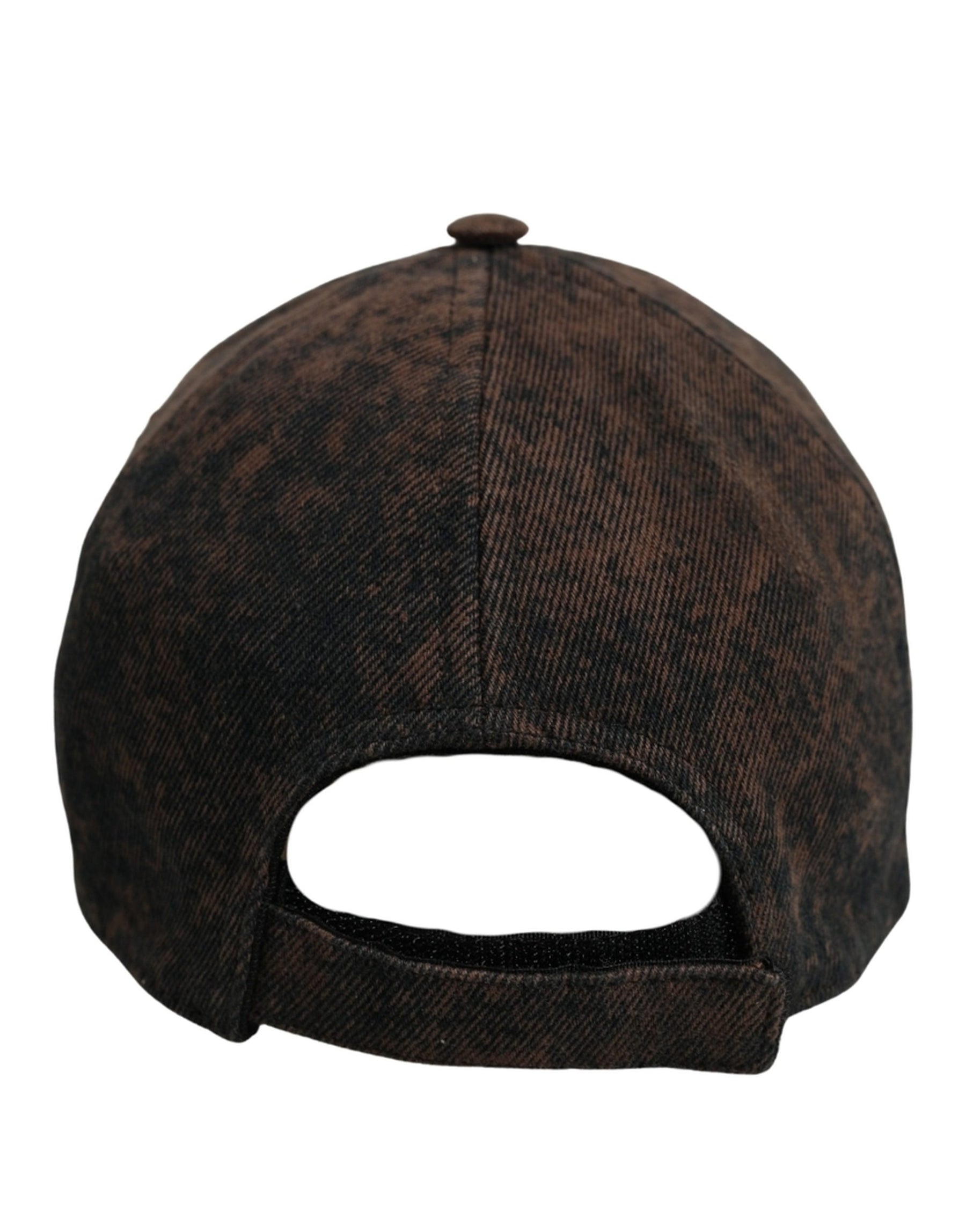 Dolce & Gabbana Men Brown Cotton Distressed Baseball Cap Hat | Regal Royce