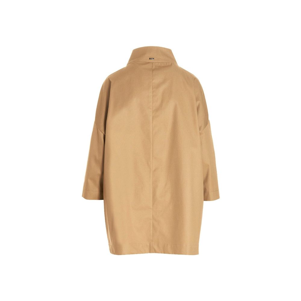 Herno Brown Cotton Coat | Regal Royce
