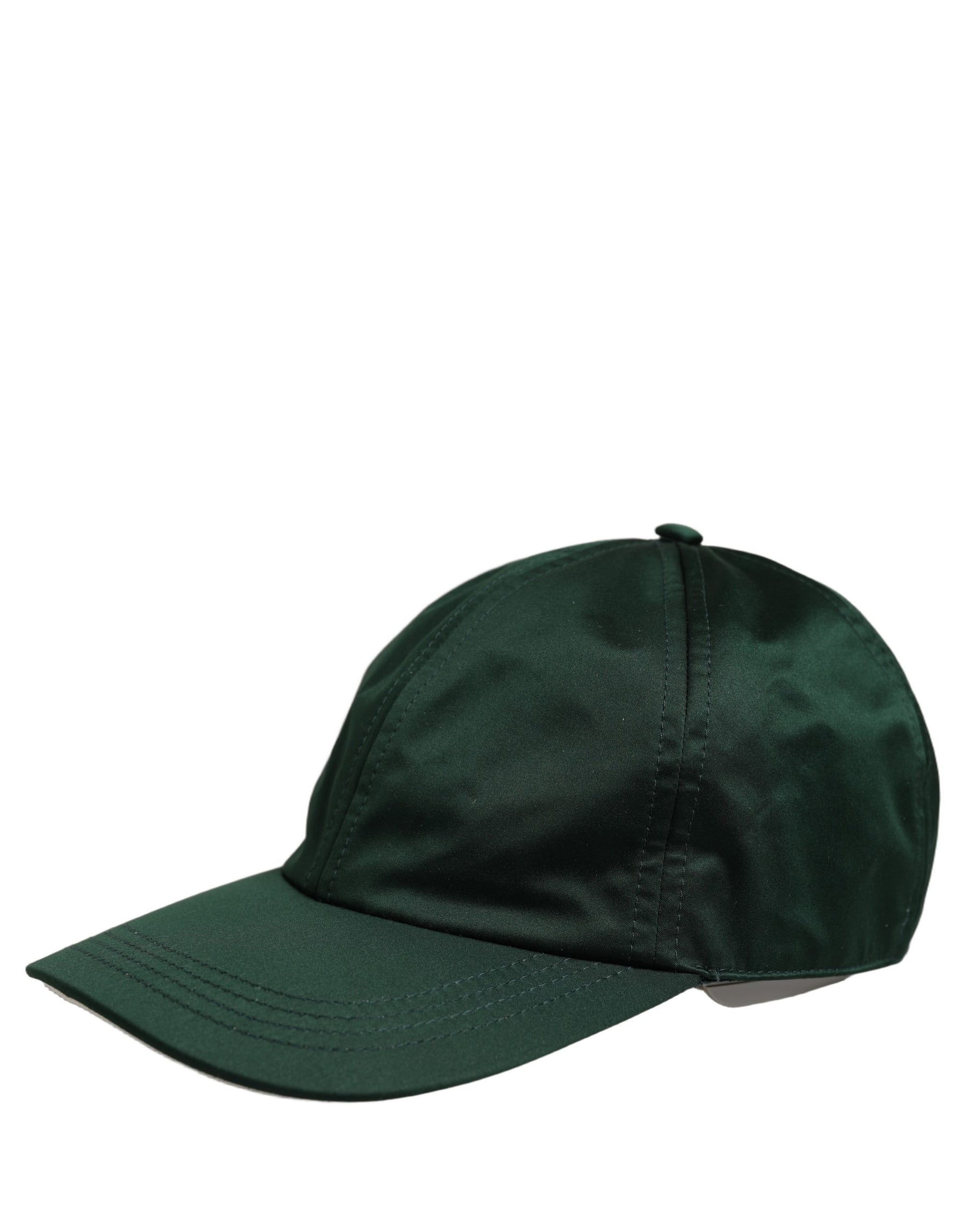 Dolce & Gabbana Men Deep Green Cotton Baseball Cap 6 Panels Hat | Regal Royce